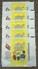 1966 Donruss MARVEL SUPER HEROES 5 Wax Pack Wrappers picture