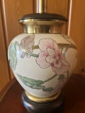 1980’s Frederick Cooper Botanical Ginger Jar Chinoiserie VTG Urn Table Lamp picture