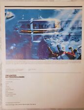 VERY RARE 1986 UNITED TECHNOLOGIES JOURNAL DISNEY EPCOT CENTER LIVING SEAS OPENS picture