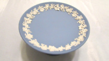 WEDGWOOD BLUE JASPERWARE  PEDESTAL COMPOTE CANDY DISH PLATE picture