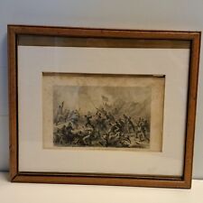 Framed The Siege of Vicksburg Mississippi 1863 Civil War Steel Engraving Reprint picture