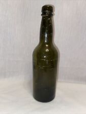 Green ANTIQUE BOTTLE beer Century glass vintage 1880 picture
