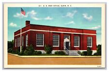 Elkin, NC, North Carolina, United States Post Office, E-1, Linen Postcard picture