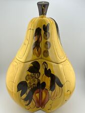 Vintage 1964 Los Angeles Potteries Pear-Shaped Cookie Jar - Marked picture