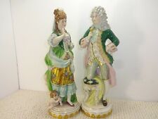 Scheibe Alsbach Kister Set Of 2 Large German Porcelain Figurines Circa 1920 picture