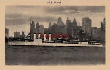 Postcard Ship USS Sands picture