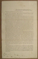 5TH MAINE CIVIL WAR COLONEL EDWARD SCAMMON FAREWELL ADDRESS 1863 picture