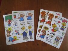 4 Sheets VINTAGE New Suzy's Zoo Stickers Ducks & Other Baby Animals picture