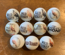 Wild Turkey Bourbon  5/8 size glass marbles with stands picture