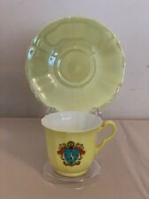RARE AND UNIQUE CARLTON WARE WILTSHAW & ROBINSON C.1914 YELLOW CUP AND SAUCER  picture