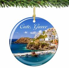 Crete Greece Christmas Ornament Porcelain Double Sided picture