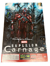 SUPERIOR CARNAGE (2013) #2 SIGNED BY CLAYTON CRAIN 1ST PRINT MARVEL COMICS SDCC picture