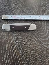 Vintage Buck 503 USA Lock-Back Flat Blade Wood Handle Folding Pocket Knife picture