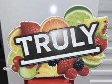 Truly Hard Seltzer Tin Sign 22 x 15 Fruit New Scratched See Pics Unused picture