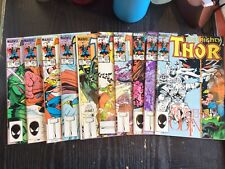 10 COMIC LOT THOR #349-358 MARVEL 1984-85 KEYS NICE CONDITION picture