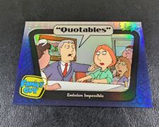 2011 Leaf Family Guy Quotables Blue Prismatic /25 🔥 RARE #Q06 Refractor  picture