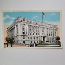 Municipal Building Washington DC Vintage Lithograph Postcard Made In USA picture