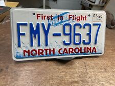 License Plate Vintage North Carolina NC 