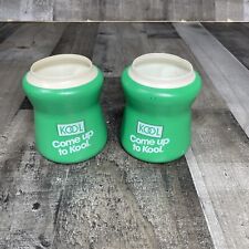2 Vintage green Come up to Kool Can Coozie Koozie Cigarette Menthol drink holder picture