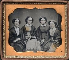 1850s Group Shot Daguerreotype of Four Women 3891A picture