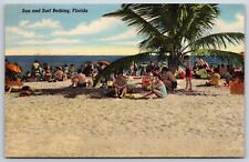 Postcard Sun And Surf Bathing, Florida Posted 1949 picture