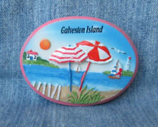 Beach Scene Galveston Island Texas 3D Magnet Souvenir Refrigerator picture