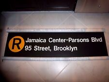54X12 NY NYC SUBWAY ROLL SIGN R LINE R46 JAMAICA PARSONS BLVD 95th ST BROOKLYN picture