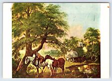 Postcard - Landscape with Peasants and Horses Thomas Gainsborough  - c1972 picture