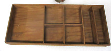 Vintage Wooden Tool Utensil Tray Box picture