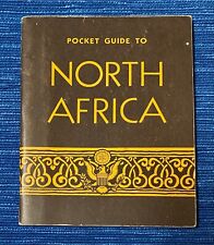 US Army Pocket Guide To North Africa War & Navy Department Vtg 1943 WWII Booklet picture
