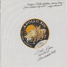 Fred Haise Apollo 13 NASA Mission Beta Cloth Signed Astronaut ZARELLI COA picture