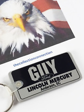 Vtg GUY Ford Lincoln Mercury Car Auto Dealer Keyring ANDERSON SC Defunct CLOSED picture