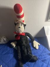 Vintage 1983 Dr. Seuss Cat In The Hat 27” Plush Stuffed Doll Toy Umbrella Coleco picture