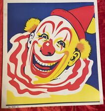 Vintage Original Circus Silkscreen Card Poster Sign 22x14 Rare Clown picture