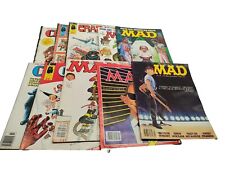 Lot 10 Vintage Mad Crazy Magazines Miami Vice Ninja Turtles Chinese Town  picture