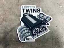 I Prefer Twins DOHC B-series Die-Cut Sticker Honda Civic B16 B18 B20 EG EK EF DC picture
