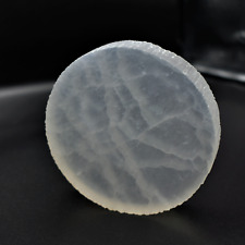 Selenite Charging Round Disc 10cm Crystal Stone Charging Chakra Plate Home Décor picture