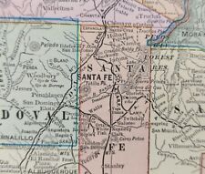 Vintage 1905 NEW MEXICO TERRITORY Map 14