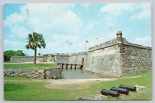 Postcard Castillo de San Marcos St Augustine FL c1975 picture