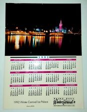 St. Paul Winter Carnival 1992 Ice Castle/Palace Calendar Photo Card picture
