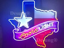 Coors Light Texas Lone Star Beer Lamp Neon Light Sign 24