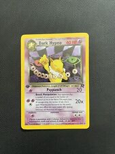 Dark Hypno Pokemon Team Rocket 1st Edition 9/82 Holo  Near Mint picture