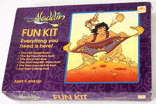 1993 Golden Book Disney Aladdin Fun Kit - Books Activity Book Stickers - SEALED picture