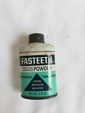 Fasteeth Vintage Tin Alkaline Denture Powder 2 oz #SH 1 picture