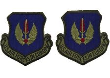 2 US Air Forces In Europe Subdued Sleeve Patch BDU Uniform USAF picture