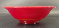 Fenton Mandarin Red Slag Glass Flared Art Deco Bowl Vintage 1930s s-2J picture