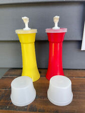 Vintage Tupperware Ketchup and Mustard Pump Containers with Lids picture