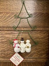 Hallmark Snowman Card Holder Photo Display Christmas Tree Home Decor Metal 12