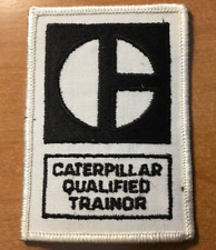 Rare Vintage Cat Caterpillar Qualified Trainor Trainer Patch 2 1/4