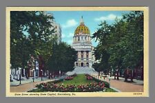 Postcard Linen State Capitol Harrisburg Pennsylvania  picture
